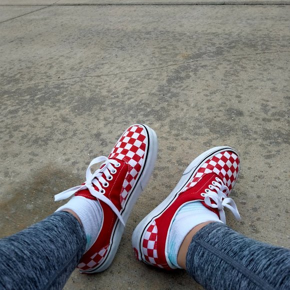 Red Checkered Vans - Picture 5 of 10